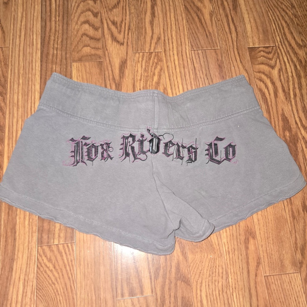 Y2K Juniors Fox Racing Low Rise Sweat Shorts Large